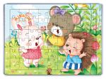 Mirador ve Arkadaşları Eğleniyor Ahşap Puzzle 54 Parça (LIV-43)