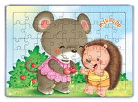 Mirador ve Arkadaşı Kirpi Ahşap Puzzle 54 Parça (LIV-42)