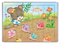 Mirador ve Salyangozlar	Ahşap Puzzle 54 Parça (LIV-30)