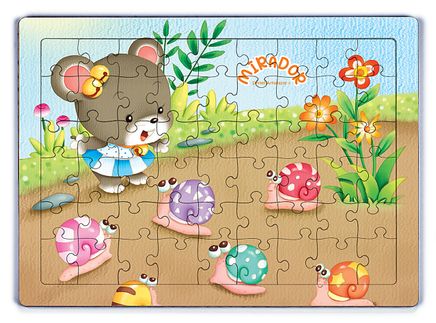 Mirador ve Salyangozlar	Ahşap Puzzle 54 Parça (LIV-30)