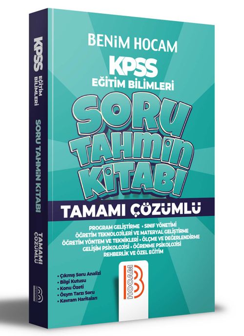 2022 KPSS Eğitim Bilimleri Tamamı Çözümlü Soru Tahmin Kitabı