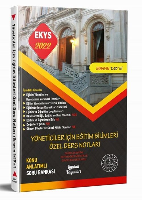 Yöneticiler İçin Eğitim Bilimleri Ders Notları - MEB (EKYS) Müdür ve Müdür Yardımcılığı Sınavları
