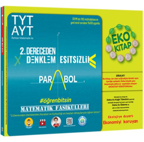 TYT-AYT Matematik Fasikülleri- İkinci Dereceden Denklemler-Parabol-Eşitsizlikler Eko