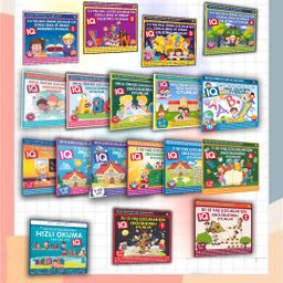 Çocuklar İçin IQ Geliştiren Zeka Oyunları (18 Kitaplık Süper Set)  