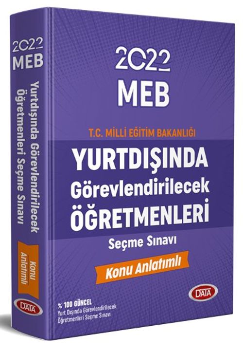 2022 MEB Yurt Dışında Görevlendirilecek Öğretmenleri Seçme Sınavı Hazırlık Kitabı