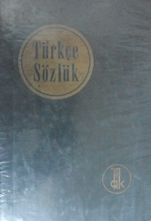 Türkçe Sözlük (1-B-71)