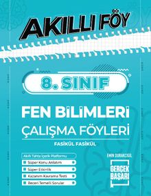 8. Sınıf Akıllı Föy Fen Bilimleri Çalışma Föyleri Fasikül Fasikül