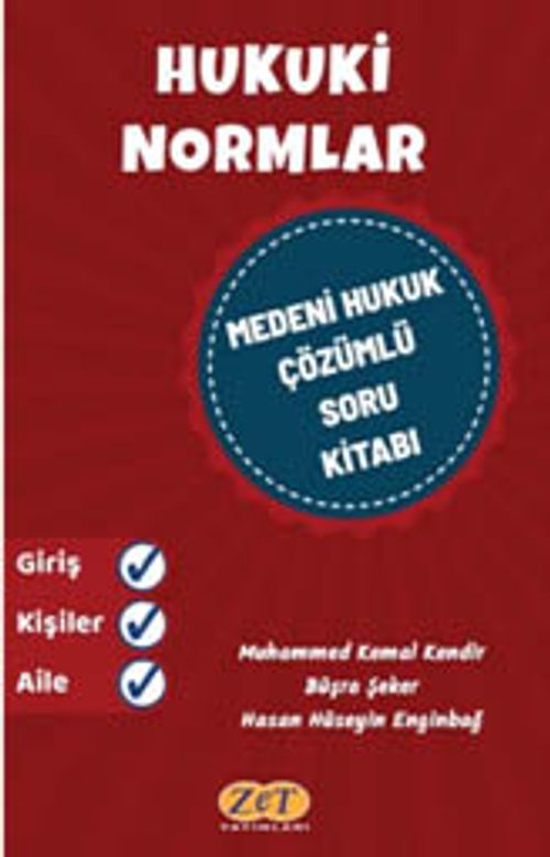 Hukuki Normlar Medeni Hukuk Çözümlü Soru Kitabı