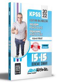 2022 KPSS Eğitim Bilimleri Gelişim Psikolojisi ve Öğrenme Psikoloji 15+15 Deneme Sınavı