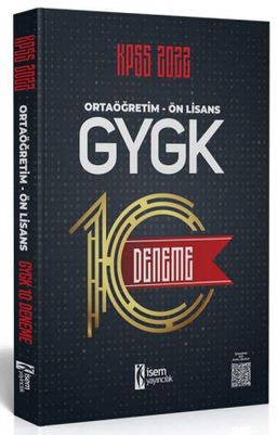 2022 KPSS Ortaöğretim-Ön Lisans GYGK 10 Deneme