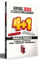 2022 KPSS Genel Yetenek-Genel Kültür 4+1 Fasikül Deneme