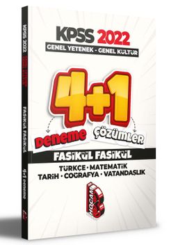 2022 KPSS Genel Yetenek-Genel Kültür 4+1 Fasikül Deneme