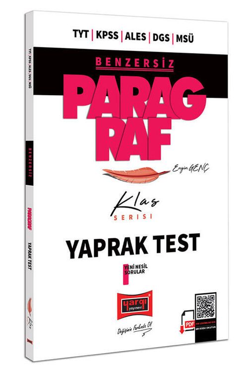 TYT KPSS ALES DGS MSÜ Benzersiz Paragraf Klas Serisi Tamamı Çözümlü Yaprak Test