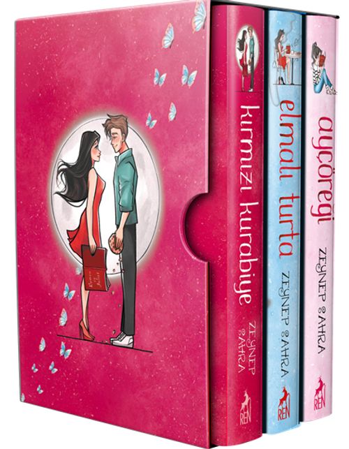Ayçöreği - Elmalı Turta - Kırmızı Kurabiye (3 Kitap Set) (Ciltli)