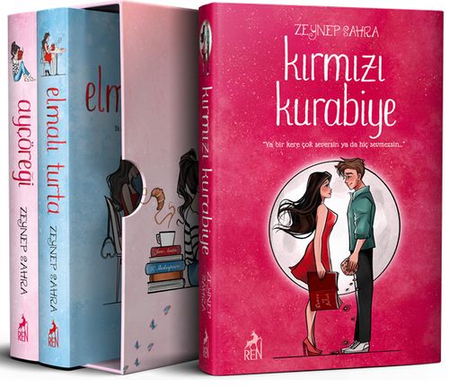 Ayçöreği - Elmalı Turta - Kırmızı Kurabiye (3 Kitap Set) (Karton Kapak)