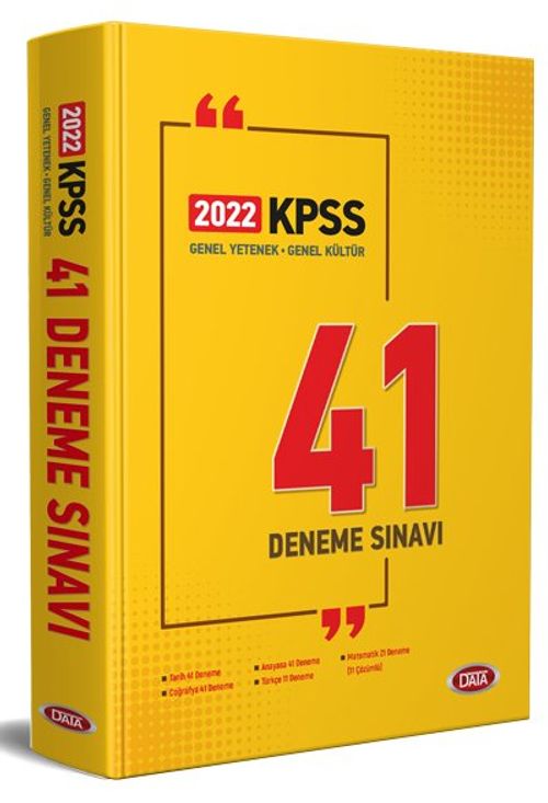 2022 KPSS Genel Yetenek - Genel Kültür 41 Deneme Sınavı