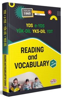 YDS, e-YDS, YÖK-DİL, YKS-DİL, YDT Readıng And Vocabulary  For Exams 