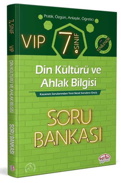 7.Sınıf Vip Din Kültürü ve Ahlak Bilgisi Soru Bankası