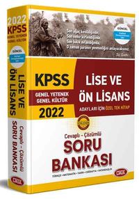 2022 KPSS Genel Yetenek - Genel Kültür Cevaplı - Çözümlü Soru Bankası