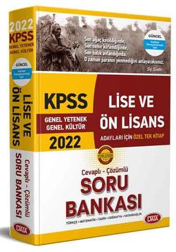 2022 KPSS Genel Yetenek - Genel Kültür Cevaplı - Çözümlü Soru Bankası