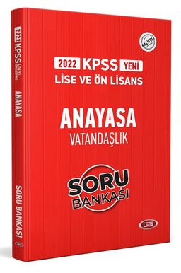 2022 KPSS Lise - Ön Lisans Anayasa Vatandaşlık Soru Bankası