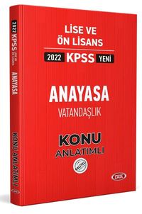 2022 KPSS Lise - Ön Lisans Anayasa Vatandaşlık Konu Anlatımlı