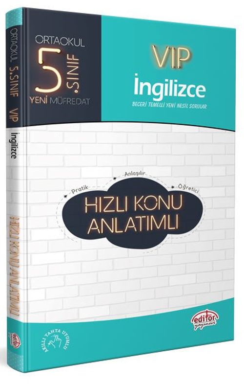 5. Sınıf VIP İngilizce Hızlı Konu Anlatımlı
