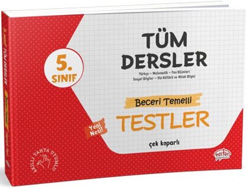 5. Sınıf Tüm Dersler Beceri Temelli Testler