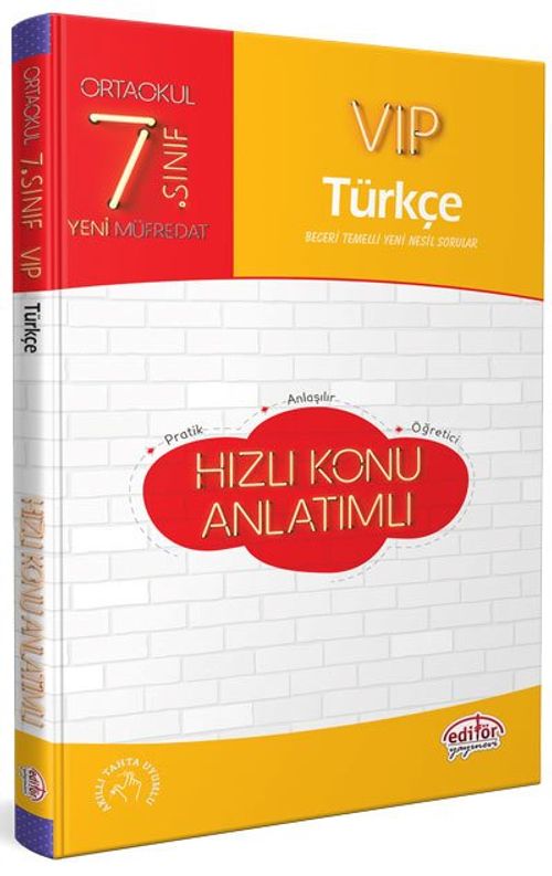 7. Sınıf VIP Türkçe Hızlı Konu Anlatımlı