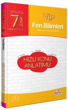 7. Sınıf VIP Fen Bilimleri Hızlı Konu Anlatımlı