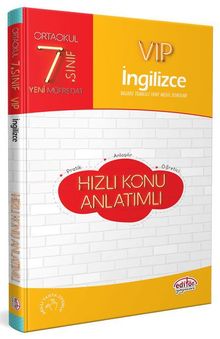 7. Sınıf VIP İngilizce Hızlı Konu Anlatımlı