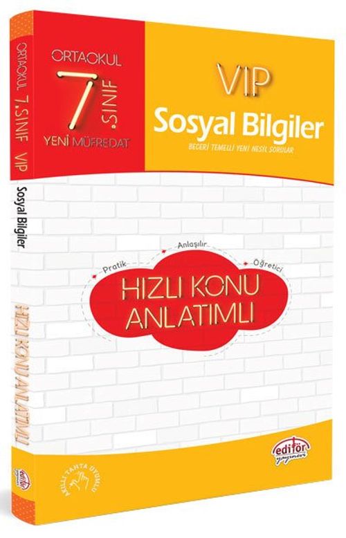 7. Sınıf VIP Sosyal Bilgiler Hızlı Konu Anlatımı