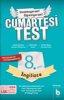 8. Sınıf CumartesiTest İngilizce 