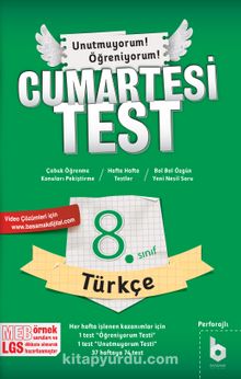8. Sınıf CumartesiTest Türkçe 
