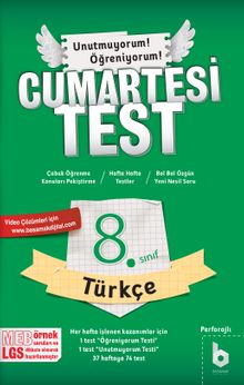 8. Sınıf CumartesiTest Türkçe 