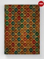 Full Frame pratiCanvas Tablo - Esmaü'l-hüsna - Dikey Vitray Desen (FF-PCŞ345)