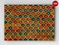 Full Frame pratiCanvas Tablo - Esmaü'l-hüsna - Yatay Vitray Desen (FF-PCŞ343)