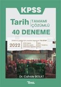KPSS Tarih Tamamı Çözümlü 40 Deneme