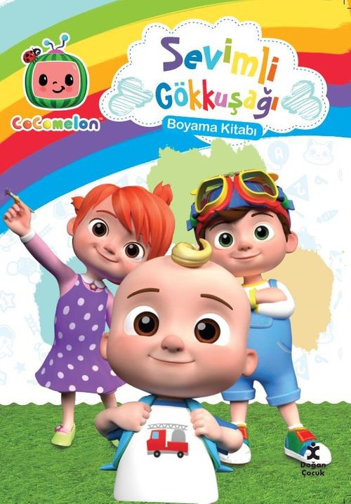 Cocomelon Sevimli Gökkuşağı Boyama Kitabı 1