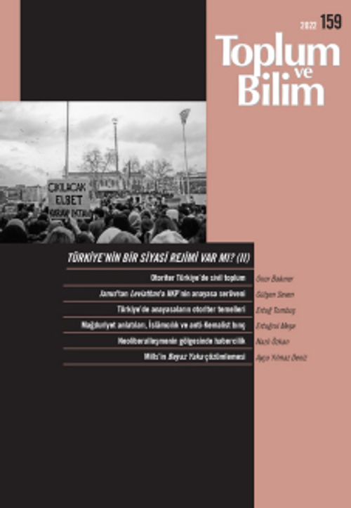 Toplum ve Bilim Sayı:159