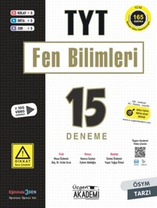 TYT Fen Bilimleri 15 Deneme