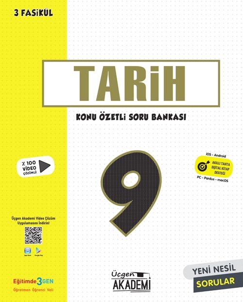9. Sınıf Tarih  Konu Özetli Soru Bankası 3 Fasikül