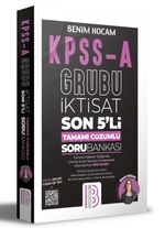KPSS A Grubu İktisat Son 5'li Tamamı Çözümlü Soru Bankası 