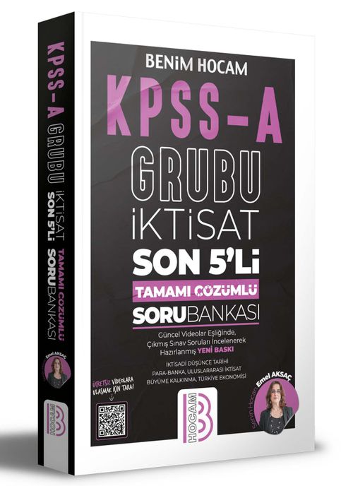 KPSS A Grubu İktisat Son 5'li Tamamı Çözümlü Soru Bankası 