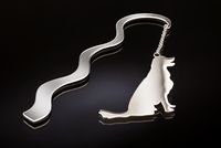 Askılı Köpek (Gümüş Kaplama Ayraç)