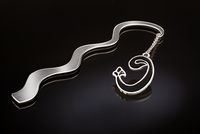 Askılı Vav Mineli (Gümüş Kaplama Ayraç)