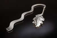 Askılı Yaprak Döküm (Gümüş Kaplama Ayraç)