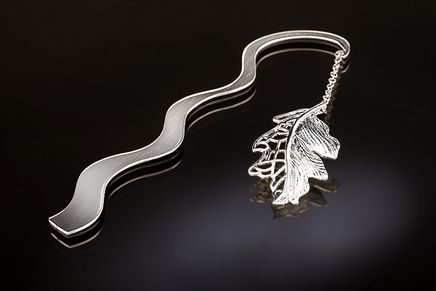 Askılı Yaprak Döküm (Gümüş Kaplama Ayraç)