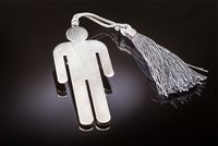 Bay Simge (Gümüş Kaplama Ayraç)