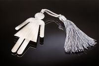 Bayan Simge (Gümüş Kaplama Ayraç)